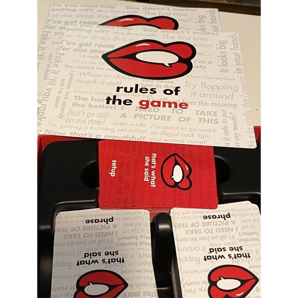 That's What She Said The Party Game of Twisted Innuendos Board Game - Open Box - Picture 2 of 2